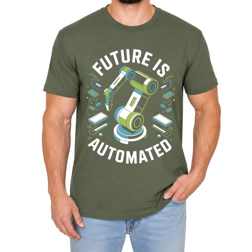 Robotic arm mens shirt - arm, t-shirt