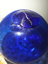 Vintage Hand Blown Cobalt Blue