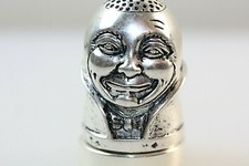 HUMPTY DUMPTY NURSERY RHYME SILVER THIMBLE PIN CUSHION