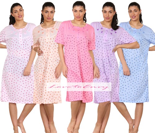 Ladies short sleeve nightie - ladies,