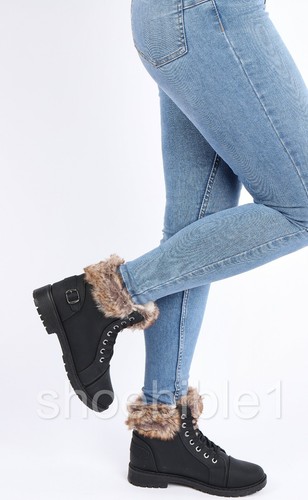 Women ladies faux fur - faux,