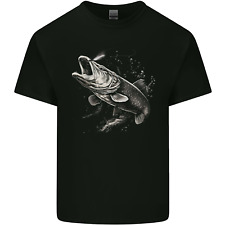Pike Fish on a Line Fishing Fisherman Mens Light Cotton T-Shirt