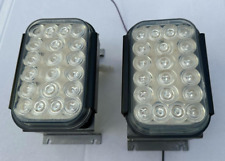 RED- AMBER LED LIGHTS STROBE BAR  12V PAIR  TESTED!!!