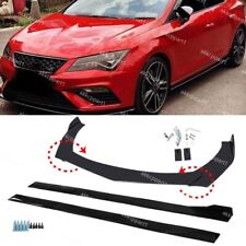 For Seat Leon MK2 MK3 Side Skirt + Front Bumper Lip Spoiler Splitter Body Kit AK