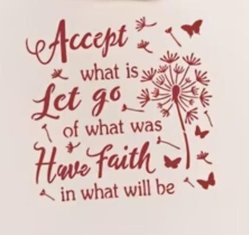 Accept what let of - is,