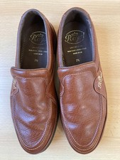 Royal brown leather upper bowling shoes made in the UK - size 7.5 