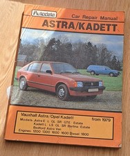 Asta/kadett From 1979  Autodata repair Manual