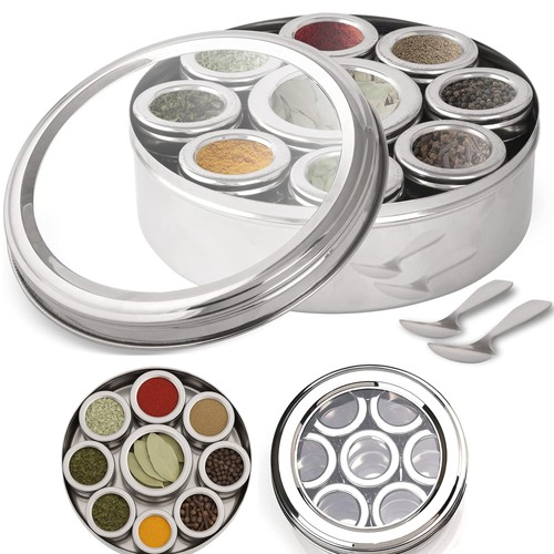 Premium spice tin masala dabba - premium,