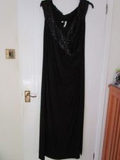 Ladies Size XL Long Black Evening/Cruise/Cocktail Dress