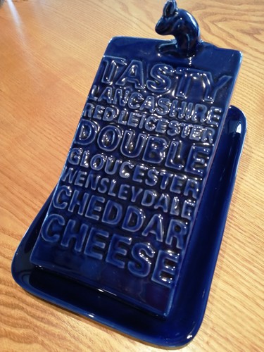 Cobalt blue glazed pottery - cobalt,