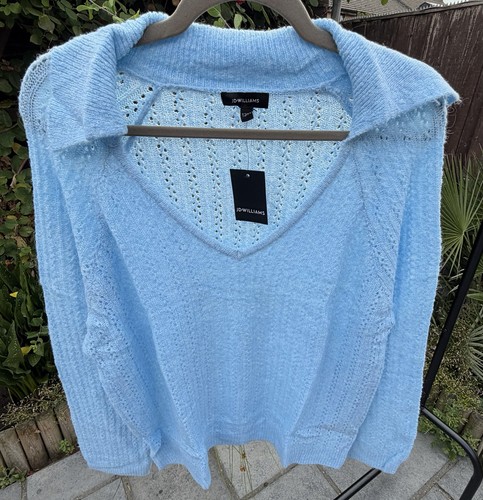 Williams blue fluffy knit - williams,