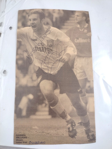 Darren williams signed - darren,