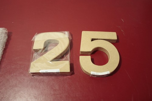 Cardboard craft numbers 5 - craft,