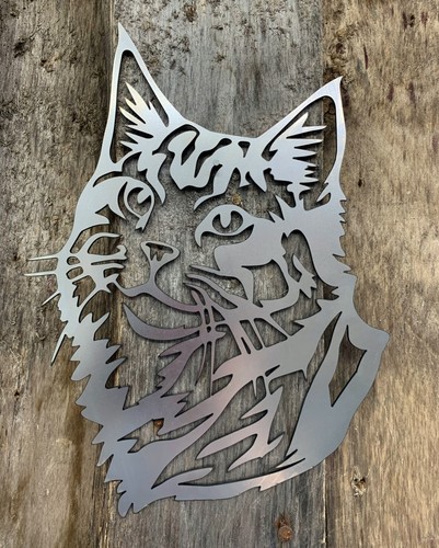 Maine coon cat - art, garden