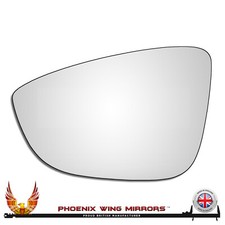 Left Hand Passenger Side VW Beetle 2011-2020 Convex Wing Door Mirror Glass
