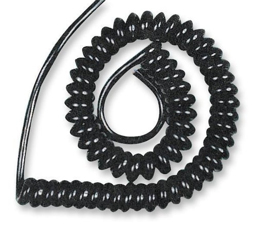 Curly coiled spiral - coiled, mains
