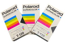 3 Blank Polaroid Supercolor