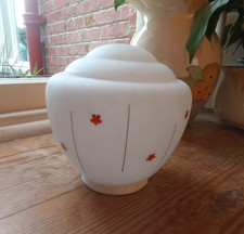 Vintage white glass lampshade