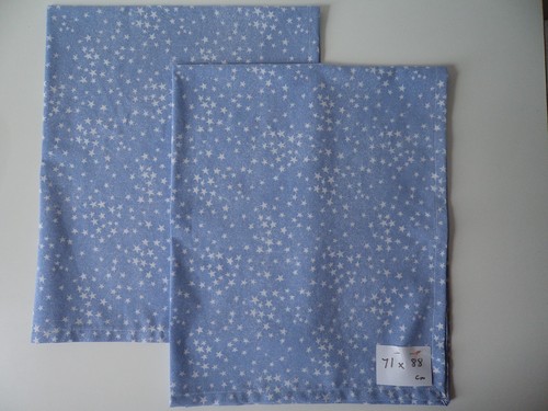 Pair blue polycotton baby - blue,