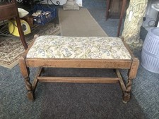 RARE antique Large 25” oak early 19th Century footstool, Prayer Stool, C1830