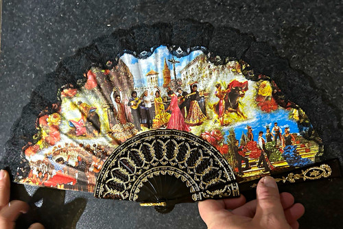 Decorative folding hand fan - decorative,