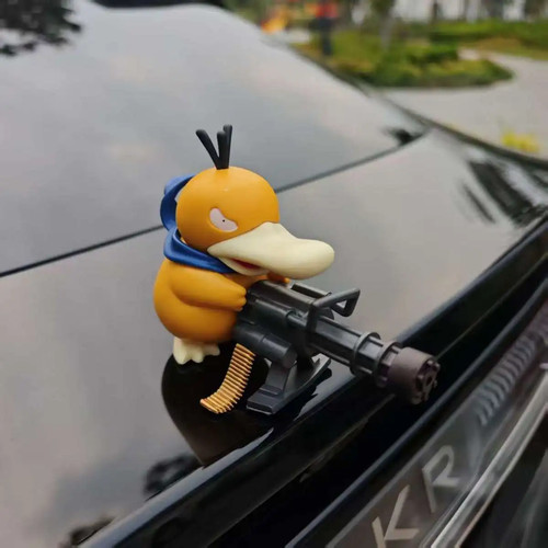 Psyduck car hood ornament - car,
