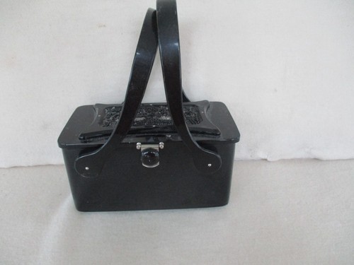 Vintage hand bag box purse - vintage,
