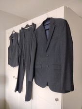 3 Piece dk grey mens suit