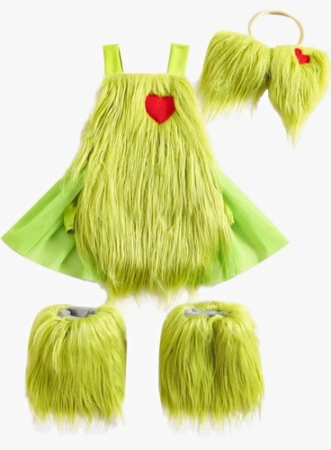 Grinch complete outfit costume - complete,
