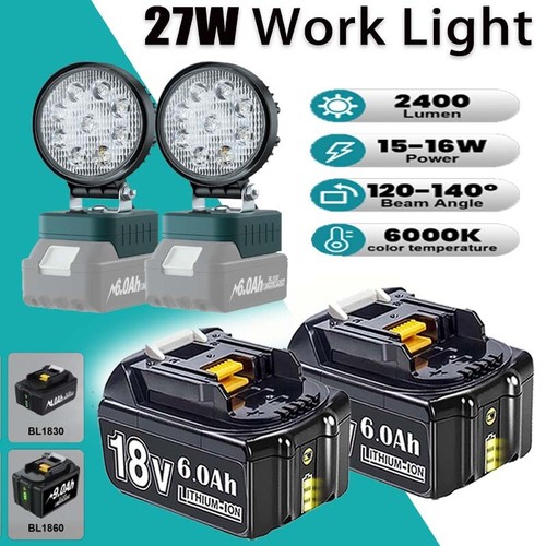 Led work light - for, 18v