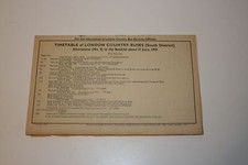 Timetable - London Country