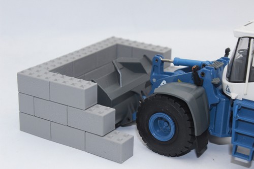 Gray concrete block bricks - gray,