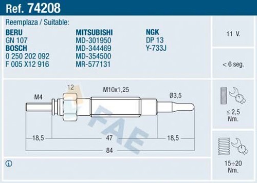 74208 fae glow - glow, plug