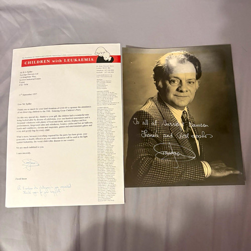 David jason hand signed photo - hand,