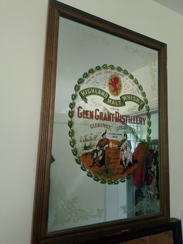 Glen grant whisky mirror - grant,