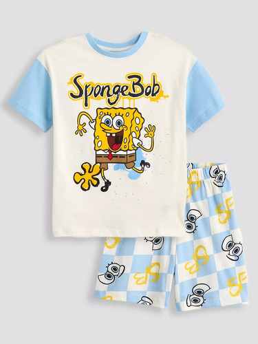 Spongebob colour block shortie - colour,