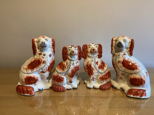 Antique staffordshire dogs - antique,