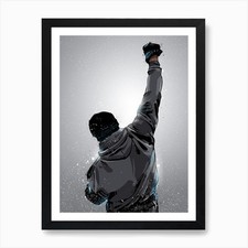 Rocky Win Art Print Framed