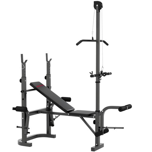 Adjustable weight bench with - adjustable,