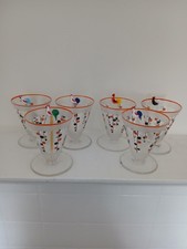 Art Deco set of six small
