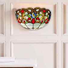 Tiffany Wall Lamp Antique Style Light Stained Glass Handcrafted Uplighter Lamp