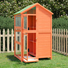 Bird House Large Brown Pine