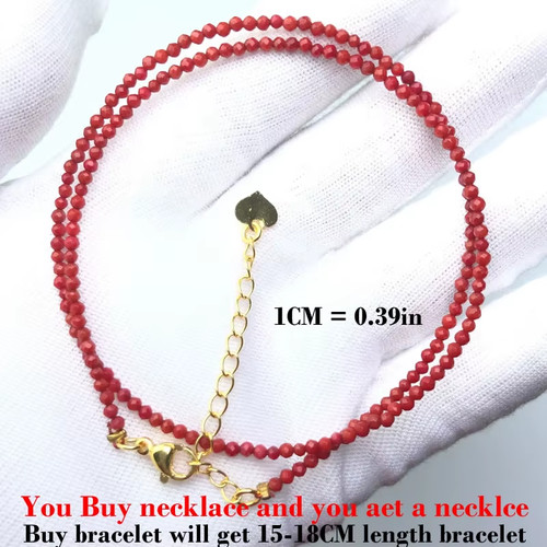Natural stone beads necklace - natural,