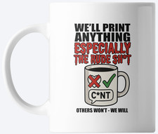 Custom Rude Mug ANY Text Photo