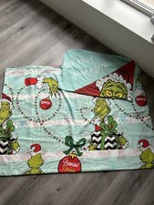 The Grinch Christmas Single Duvet Cover Reversible Bedding Set