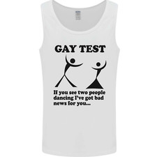 Gay Test Funny LGBT Mens Vest Tank Top