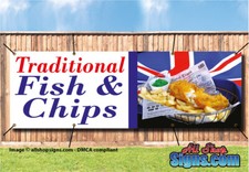 Fish and chips pvc banners - chips,