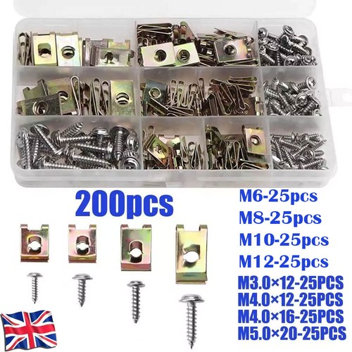 200 nuts self tapping - u, screw