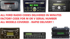 *INSTANT* FORD MONDEO TRANSIT FOCUS KA RADIO CODE M OR V SERIAL 6006E 6000CD 
