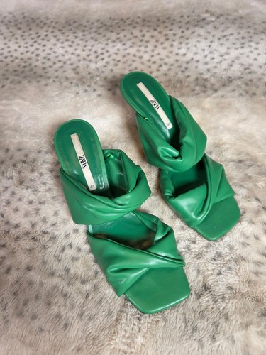 Zara green ruched - zara,